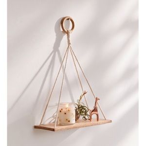 Urban Outfitters Elie Macramé Hanging Shelf